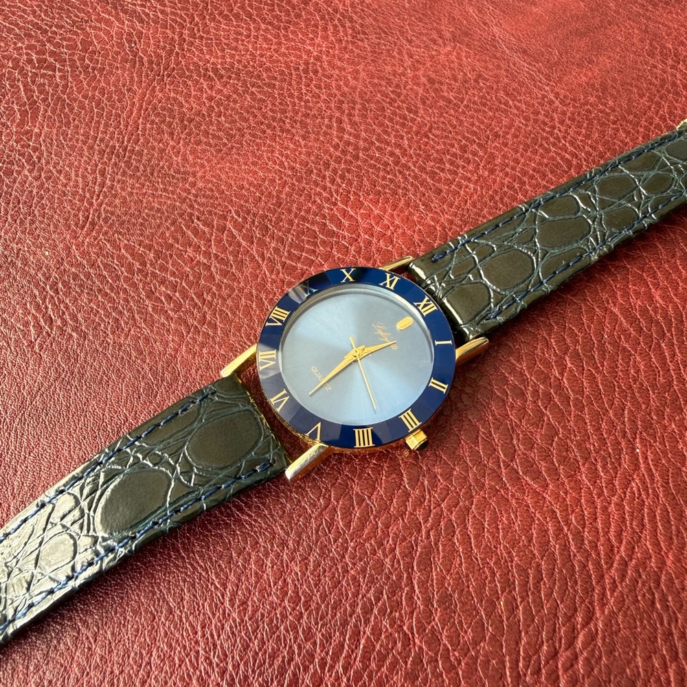 Lafayette 148 New York Blue and Gold Watch - Picture 4 of 8
